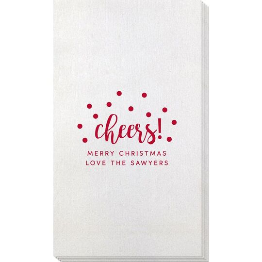 Confetti Dots Cheers Bamboo Luxe Guest Towels